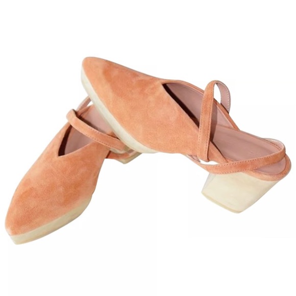 Modified Rachel Comey Kidskin Leather Platform Clog - Picture 6 of 6